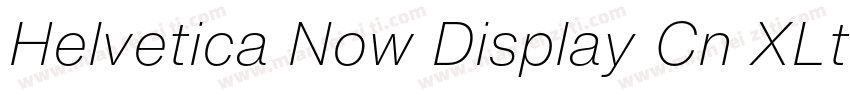 Helvetica Now Display Cn XLt字体转换